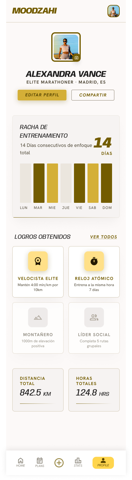 Perfil de corredor